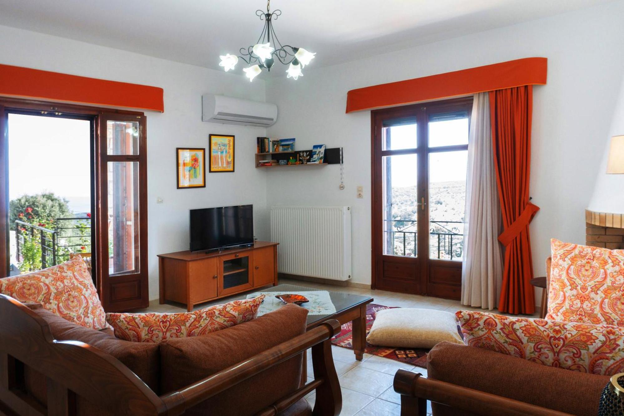Villa Sunset With Stunning Sea View, Kids Area And Hammocks On Roof Terrace Agia Triada Exteriör bild
